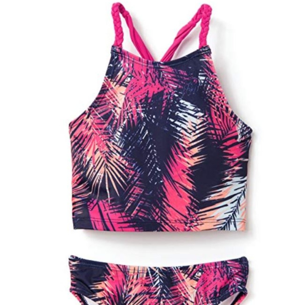 GYMBOREE Girls Swimwear 2 piece Halter Top Tankini